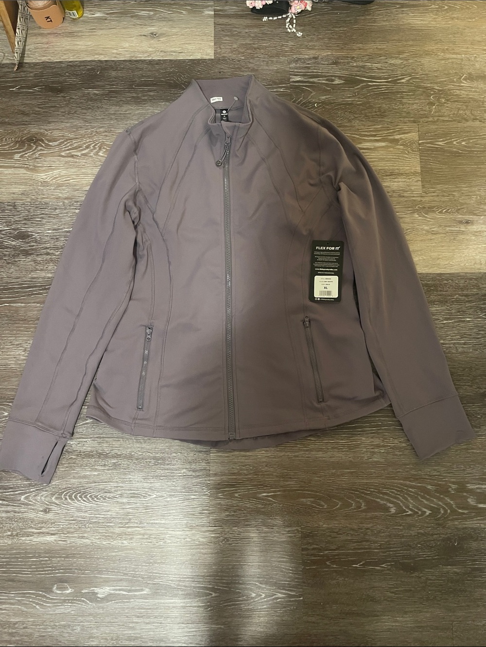 90 Degree By Reflex Women's Lightweight Jacket in Mauve Gray